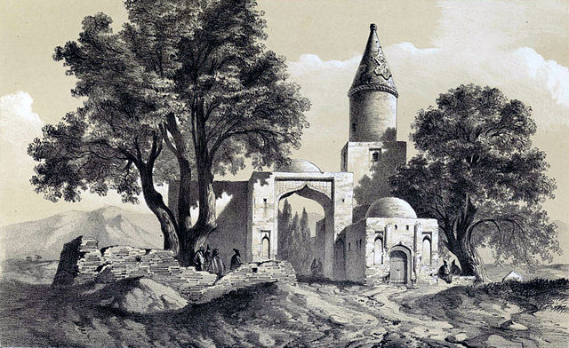 Tomb_of_Imam_Zadeh,_Abhar_by_Eugène_Flandin
