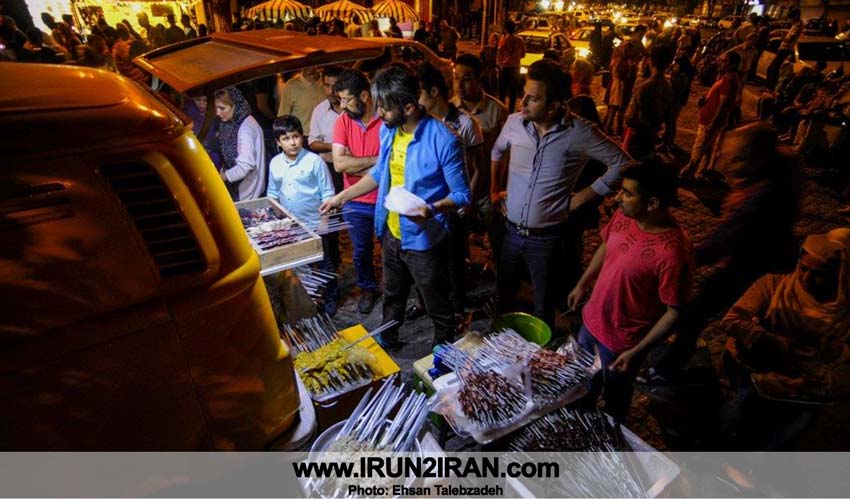 Si-e Tir street is the food street in Tehran. The delicious street in Tehran. enjoy a night exploring this street