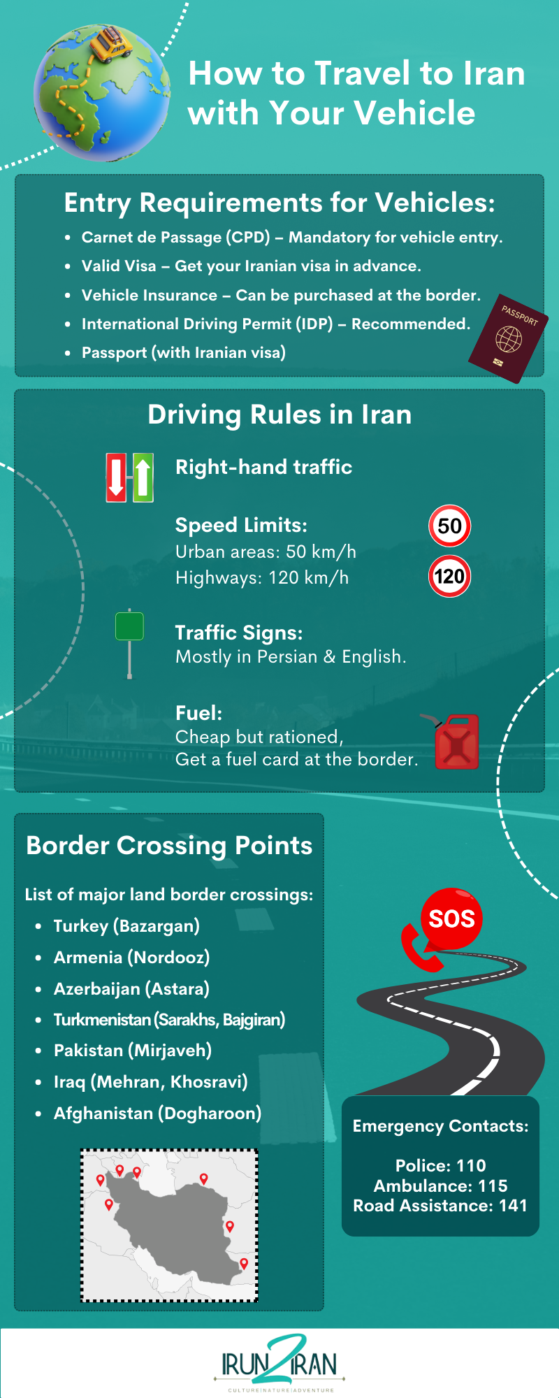 How to Travel to Iran with Your Vehicle